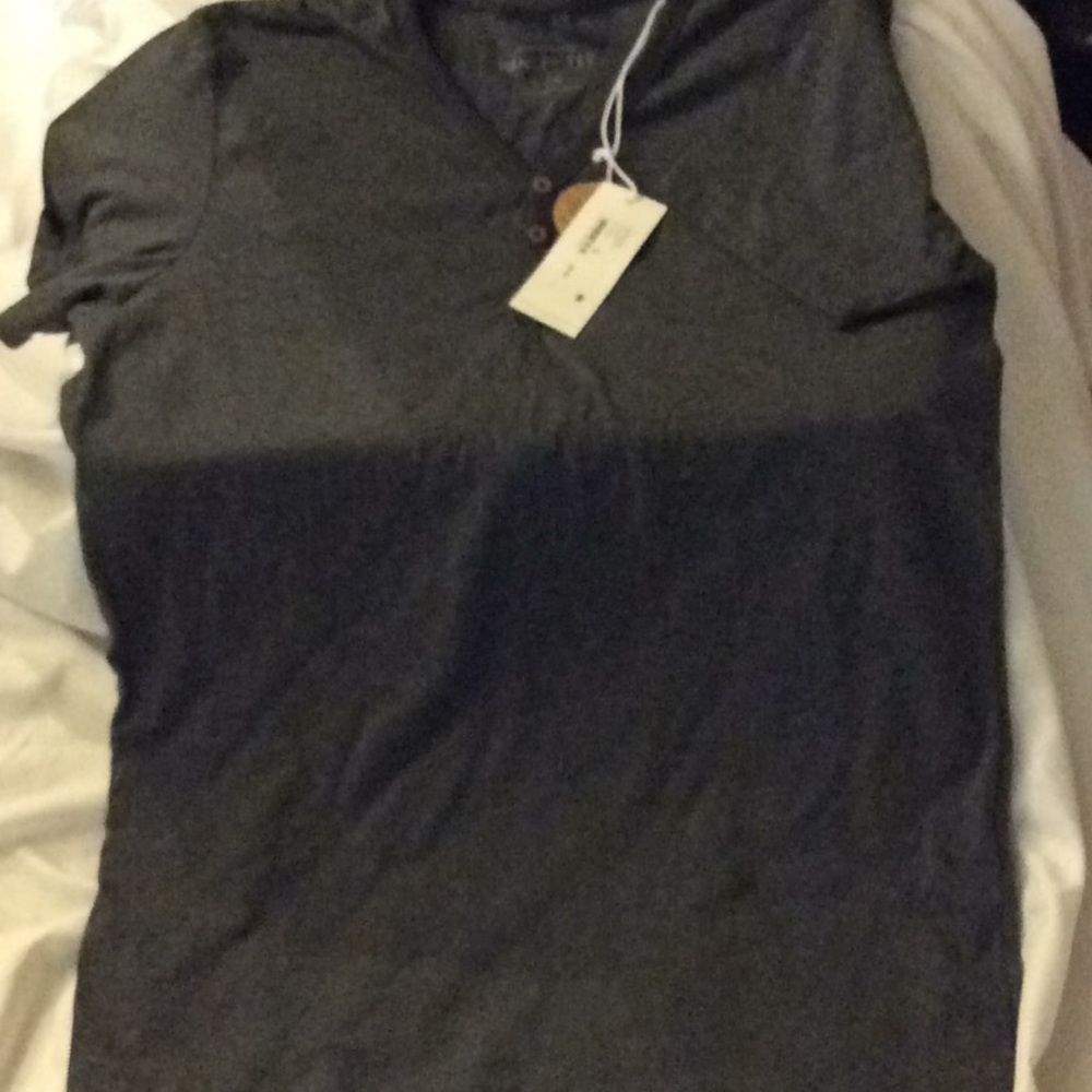 Henley Charcoal T-shirt short sleeve